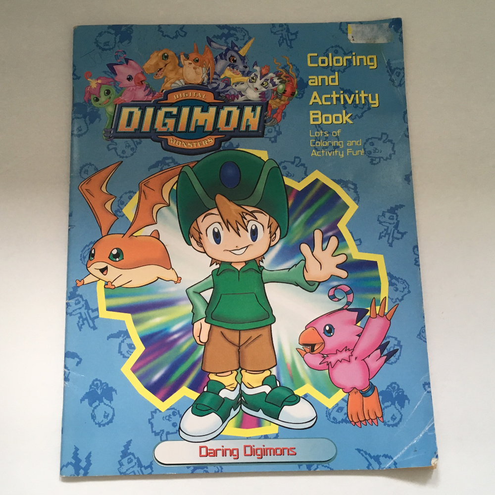digital digimon monsters coloring activity book